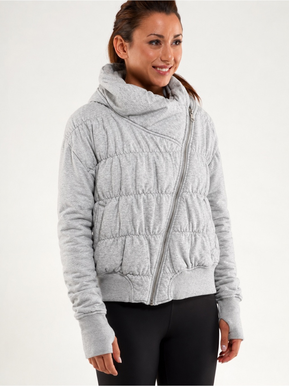 Lululemon Rejuvenate Jacket Grey Size 12 Rare